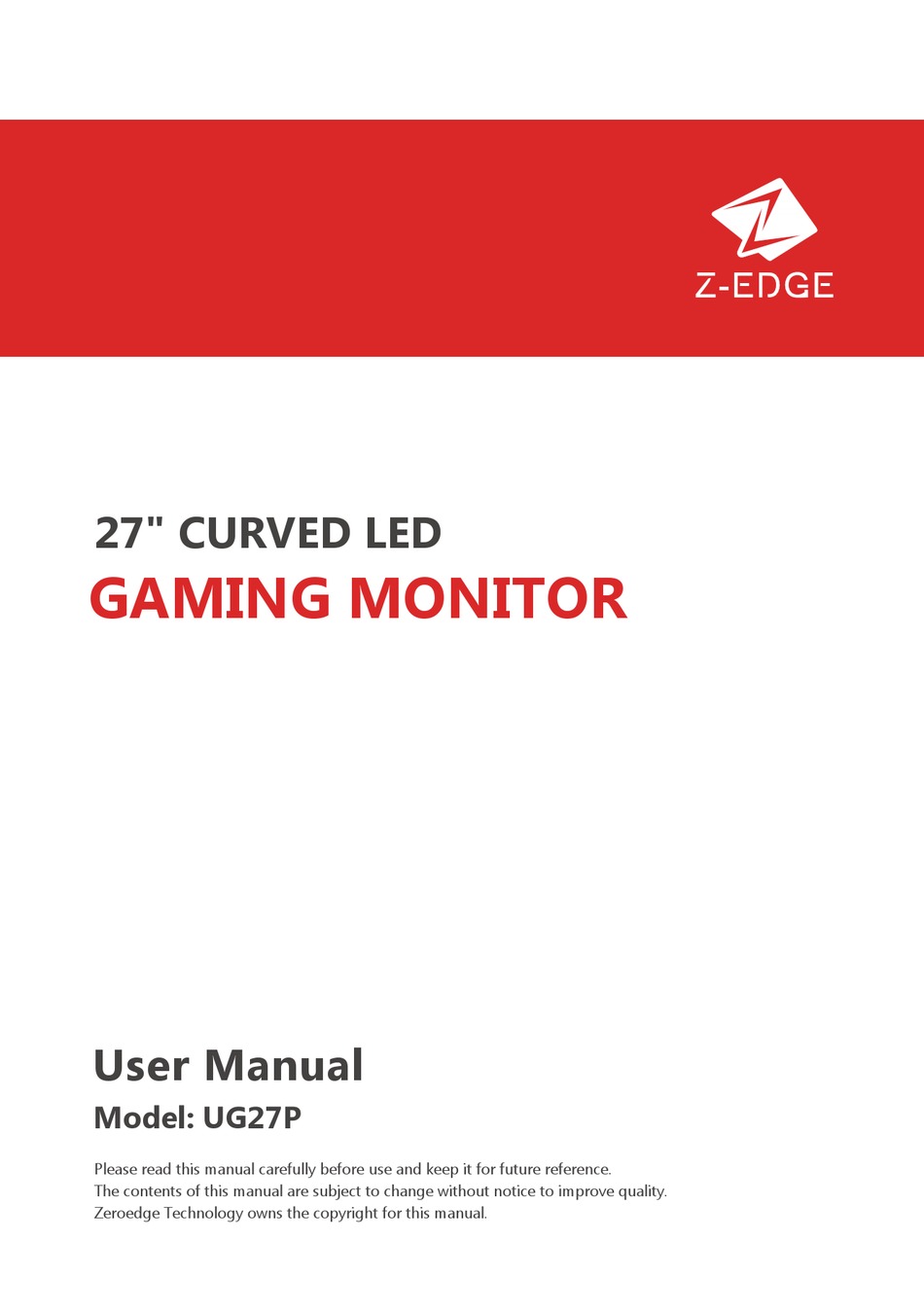 ZEDGE UG27P USER MANUAL Pdf Download ManualsLib