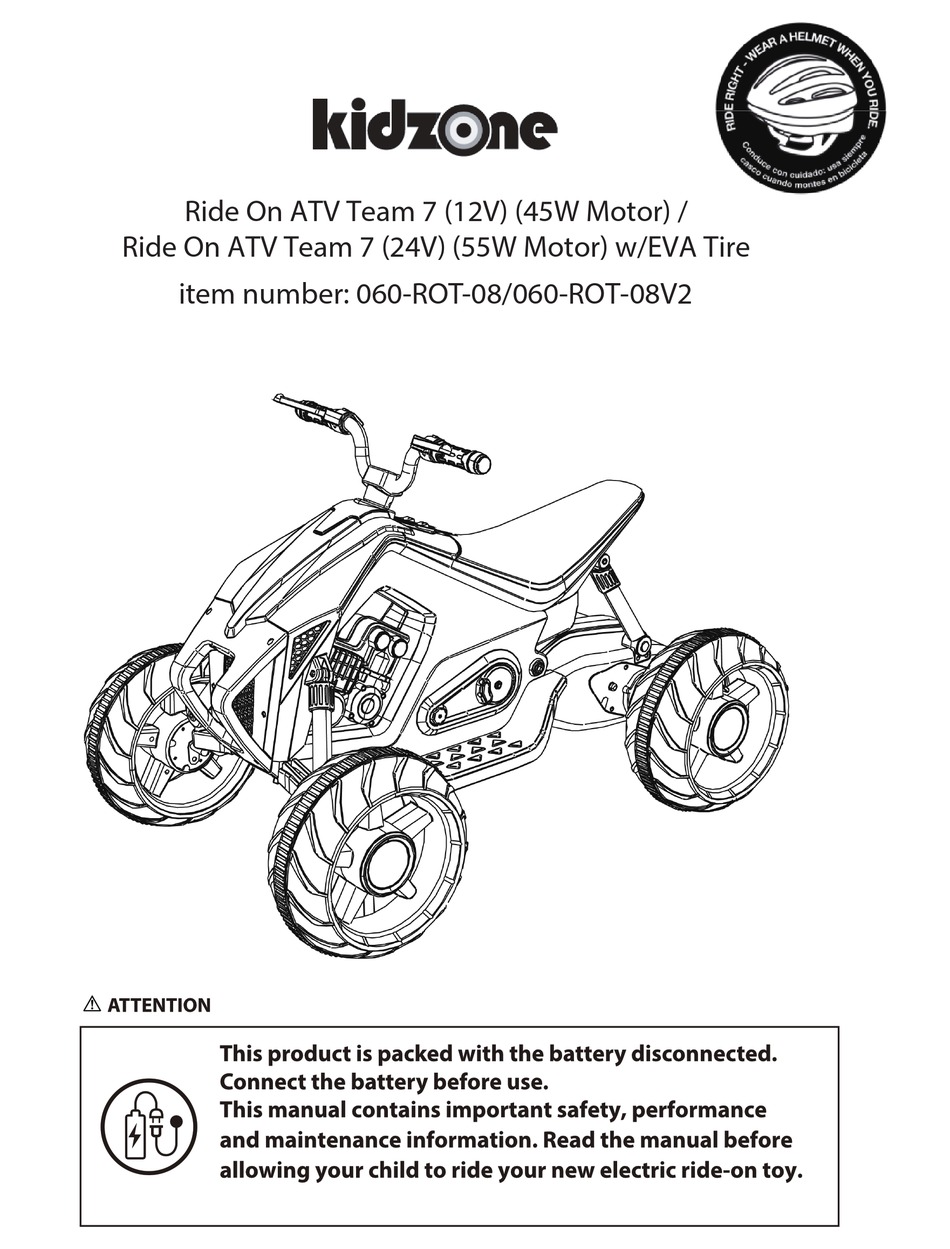 kidzone ride on atv