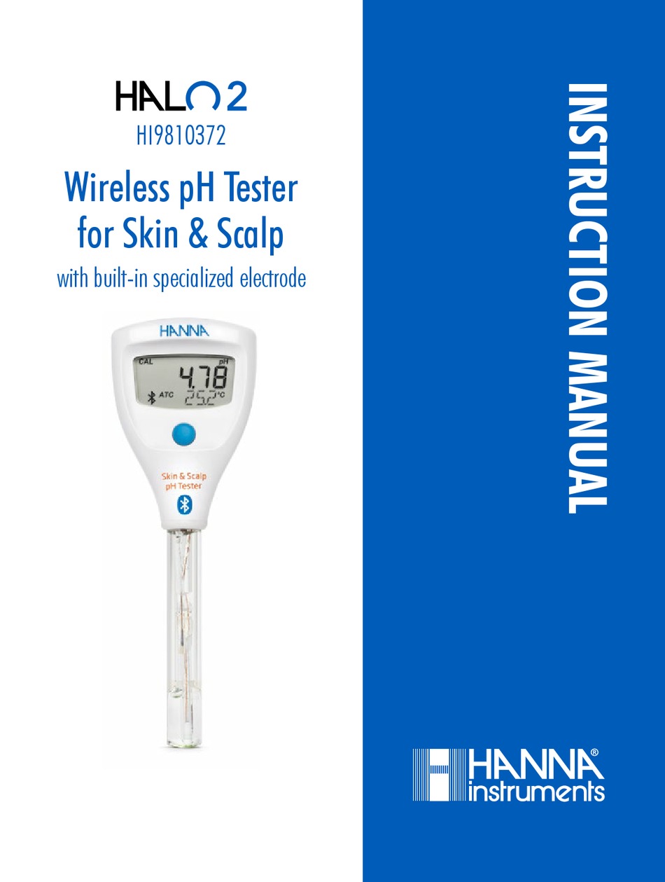 HANNA INSTRUMENTS HI9810372 INSTRUCTION MANUAL Pdf Download ManualsLib