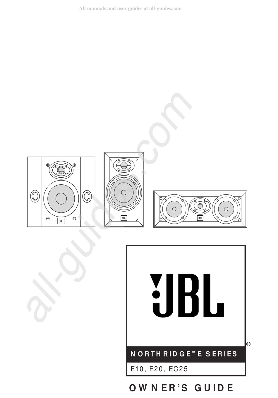 JBL E20 OWNER