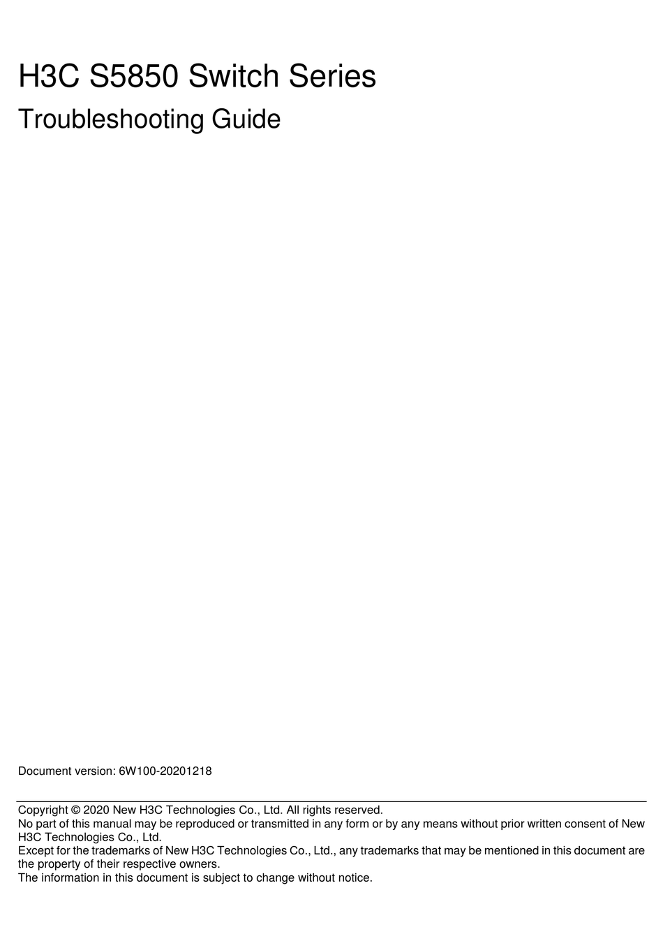 h3c-s5850-54qs-troubleshooting-manual-pdf-download-manualslib