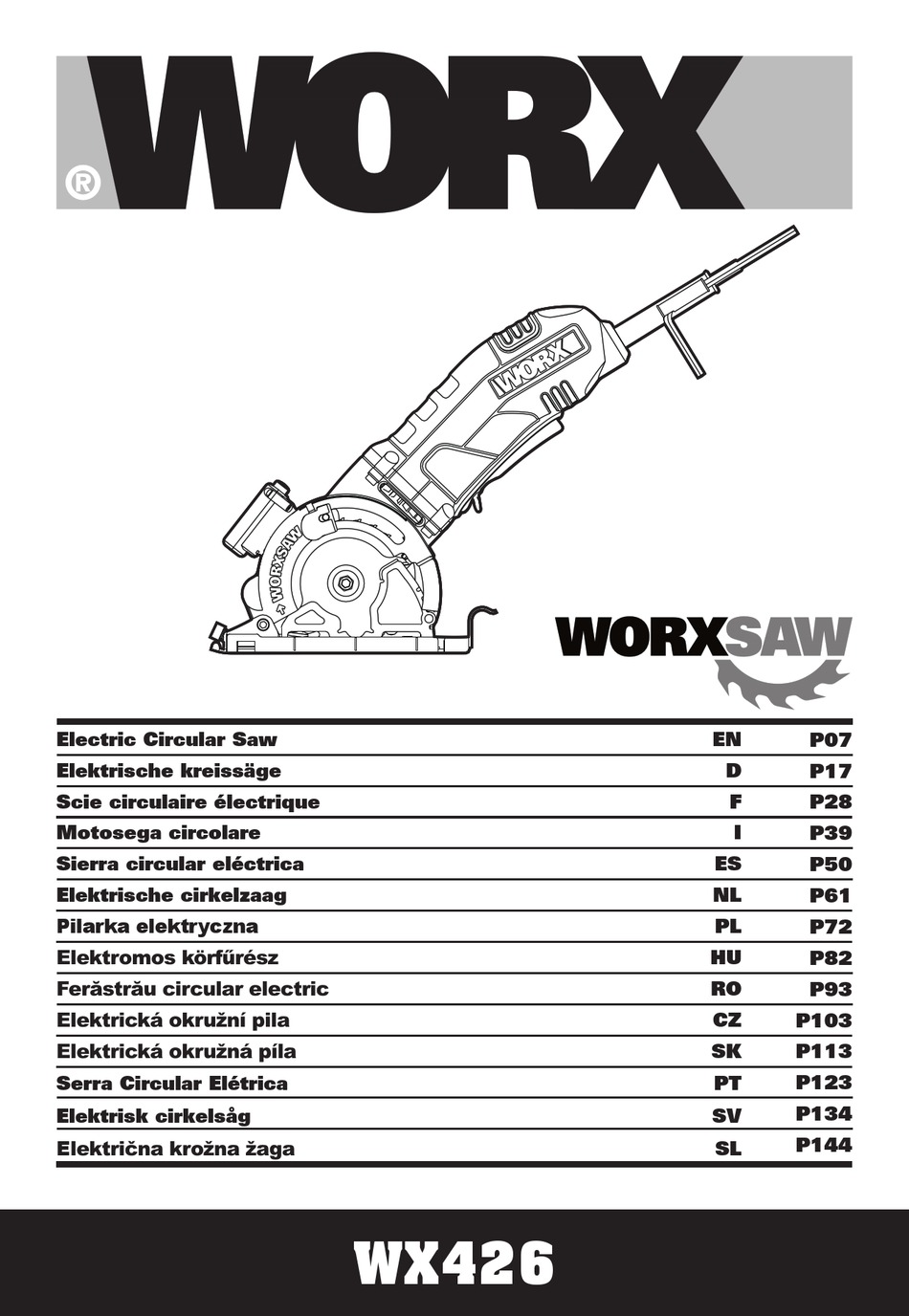 WORX WX426 MANUAL Pdf Download | ManualsLib