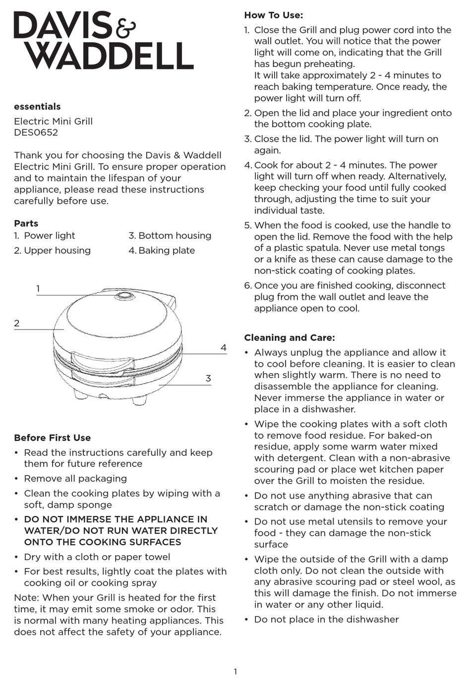 DAVIS & WADDELL DES0652 MANUAL Pdf Download ManualsLib