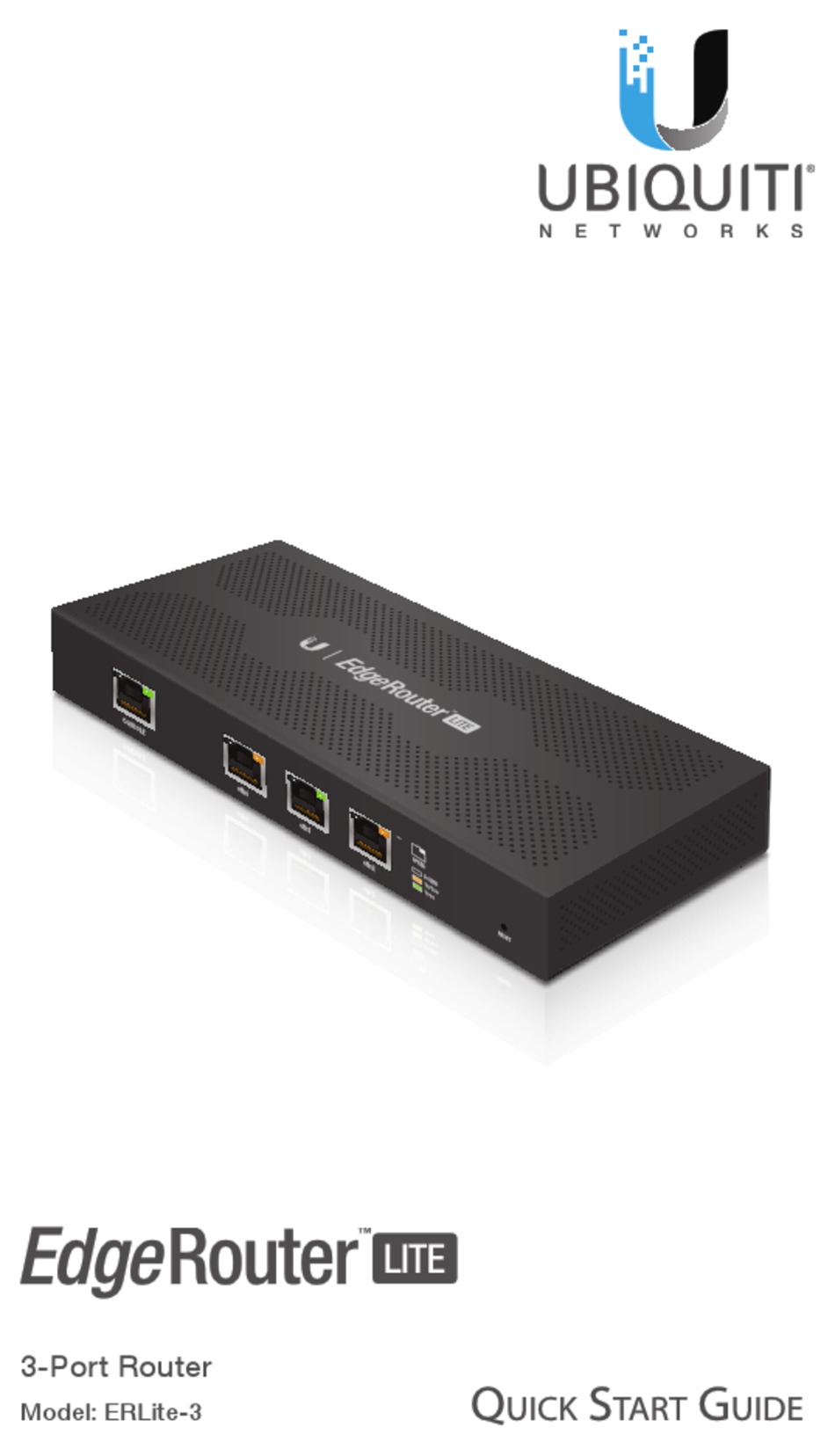 UBIQUITI EDGEROUTER LITE QUICK START MANUAL Pdf Download ManualsLib