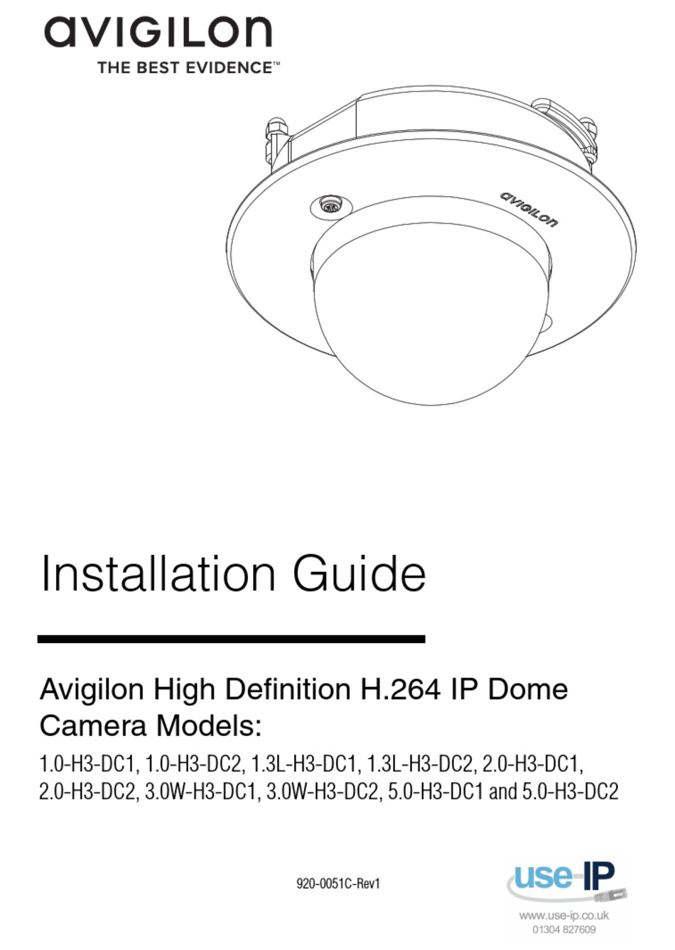 AVIGILON 1.3L-H3-DC2 INSTALLATION MANUAL Pdf Download | ManualsLib