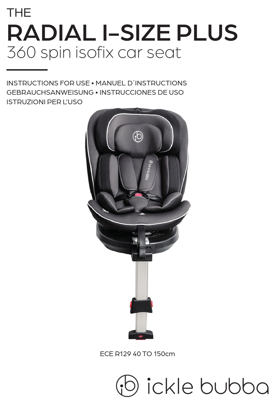 ICKLE BUBBA RADIAL ISIZE PLUS INSTRUCTIONS FOR USE MANUAL Pdf Download