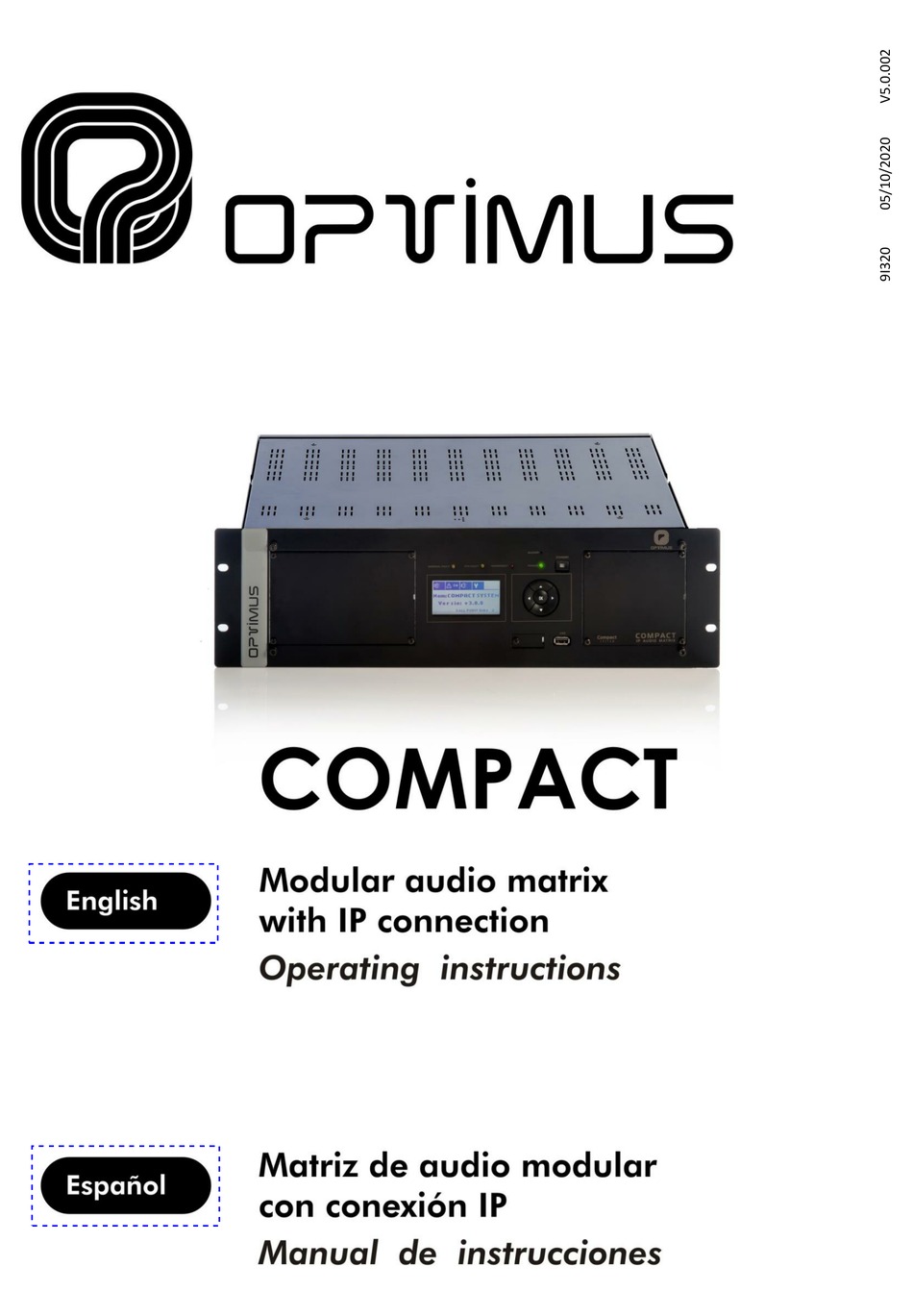 Optimus Compact Operating Instructions Manual Pdf Download Manualslib