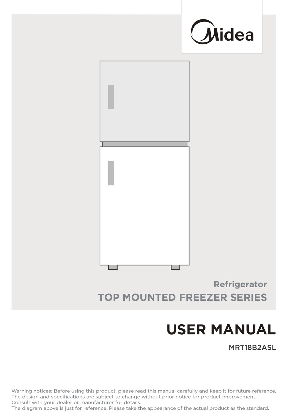 MIDEA MRT18B2ASL USER MANUAL Pdf Download | ManualsLib