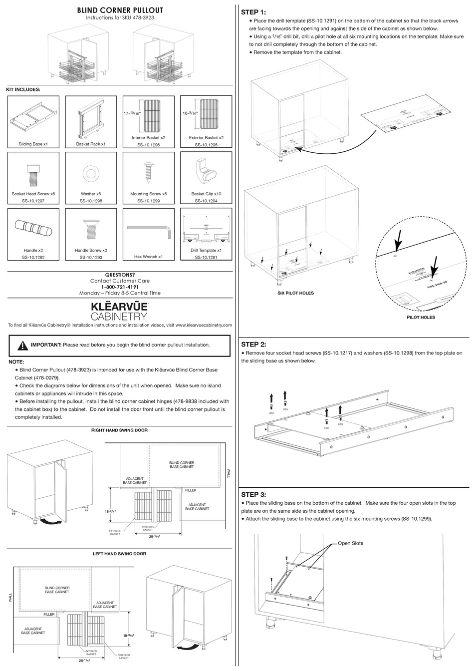 KLËARVUE 4783923 INSTRUCTIONS Pdf Download ManualsLib