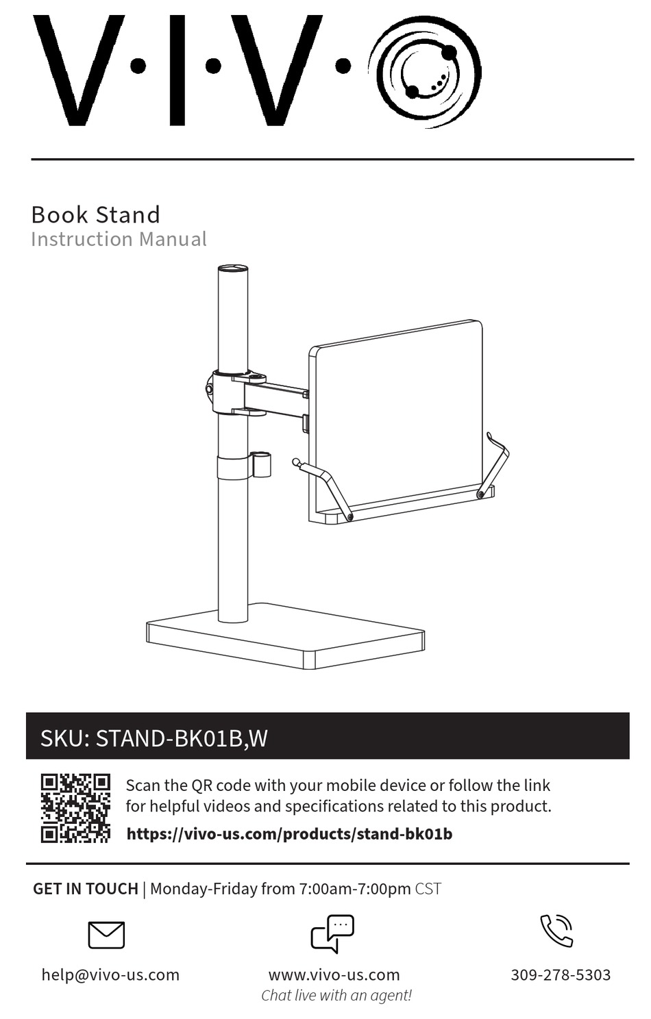 VIVO STAND-BK01B INSTRUCTION MANUAL Pdf Download | ManualsLib
