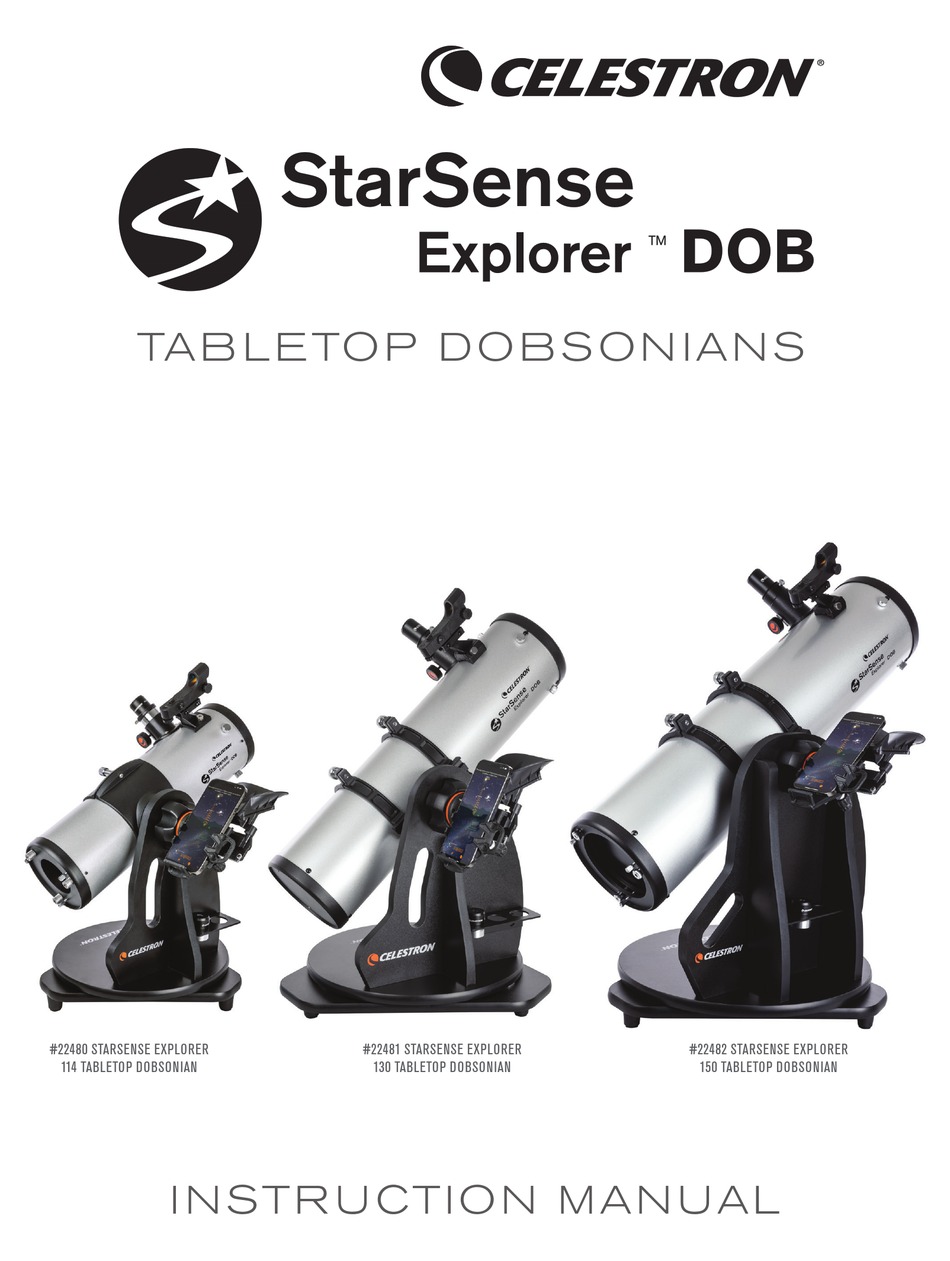 CELESTRON STARSENSE EXPLORER 114 TABLETOP DOBSONIAN INSTRUCTION MANUAL
