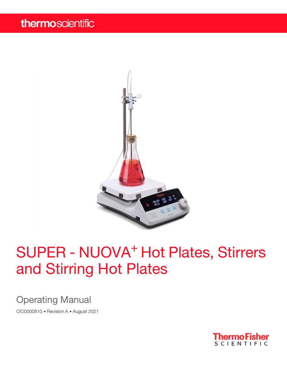 THERMO SCIENTIFIC SUPERNUOVA+ OPERATING MANUAL Pdf Download ManualsLib