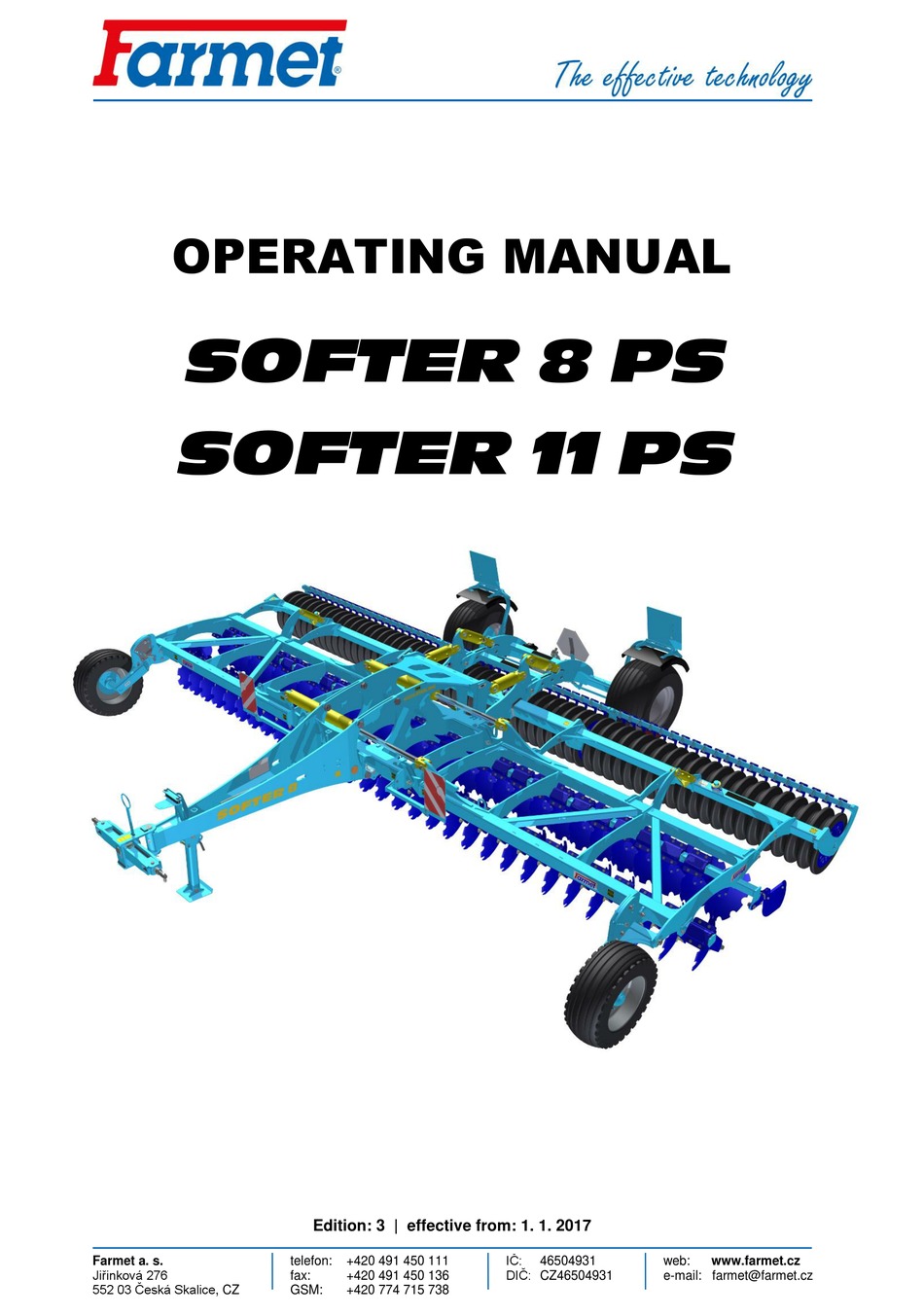 FARMET SOFTER 8 PS OPERATING MANUAL Pdf Download | ManualsLib