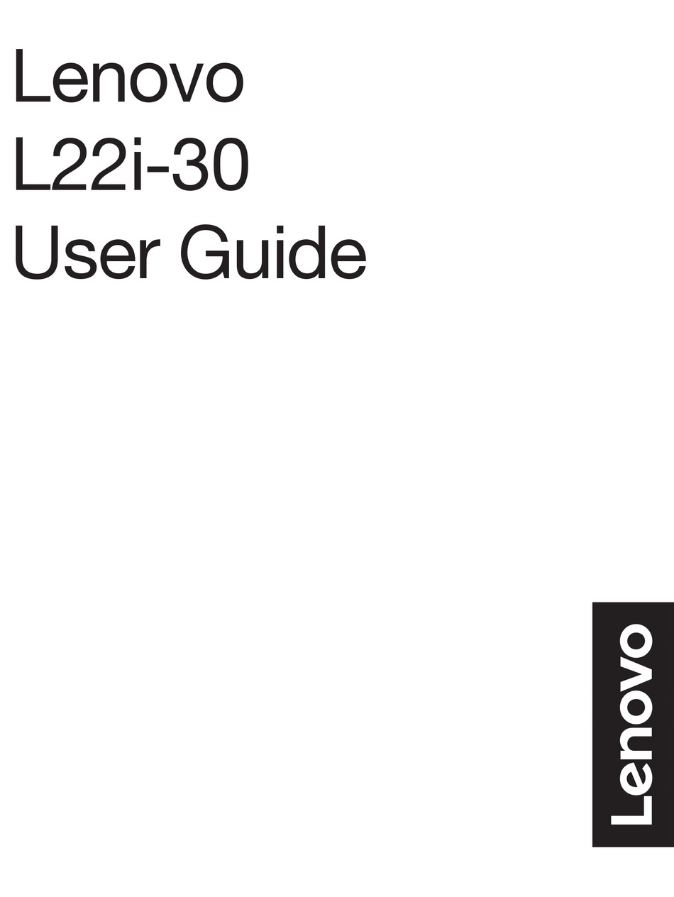 LENOVO L22I30 USER MANUAL Pdf Download ManualsLib
