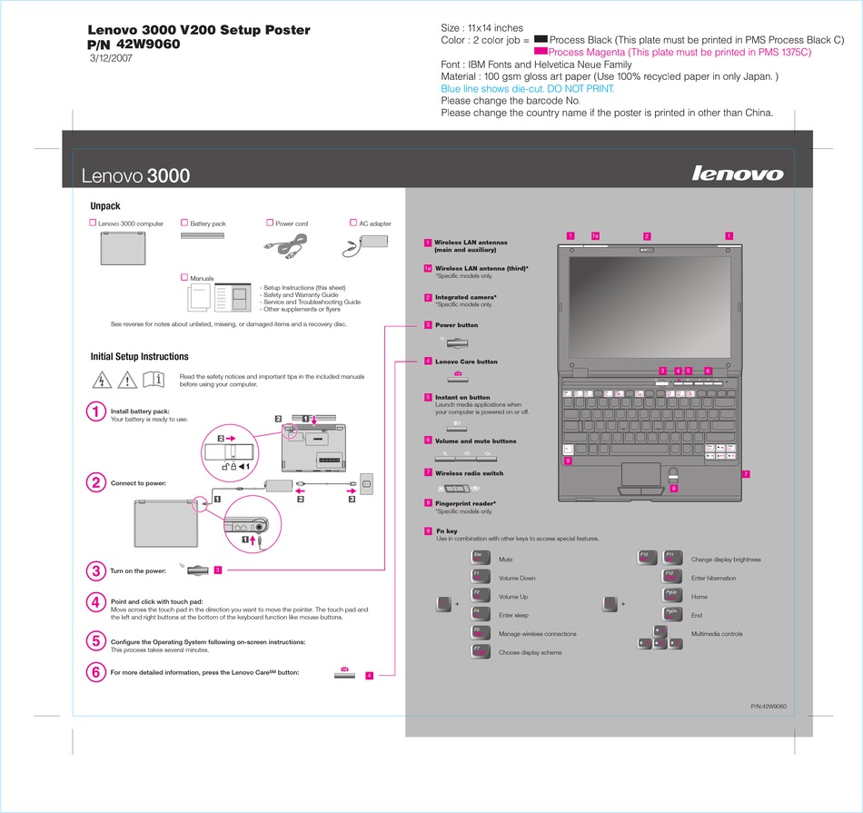LENOVO 3000 MANUAL Pdf Download ManualsLib