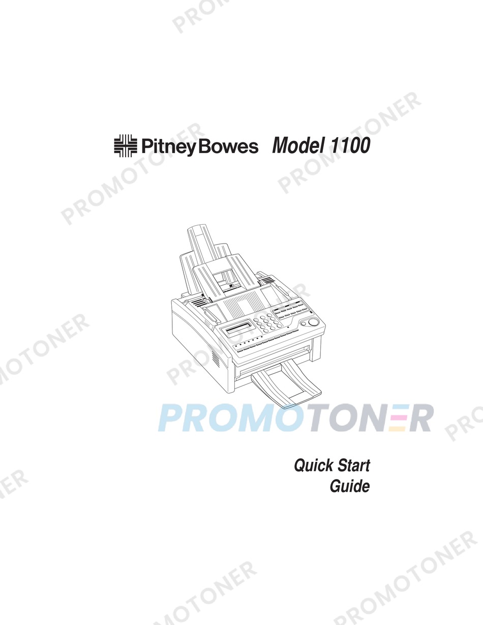 PITNEY BOWES 1100 QUICK START MANUAL Pdf Download ManualsLib