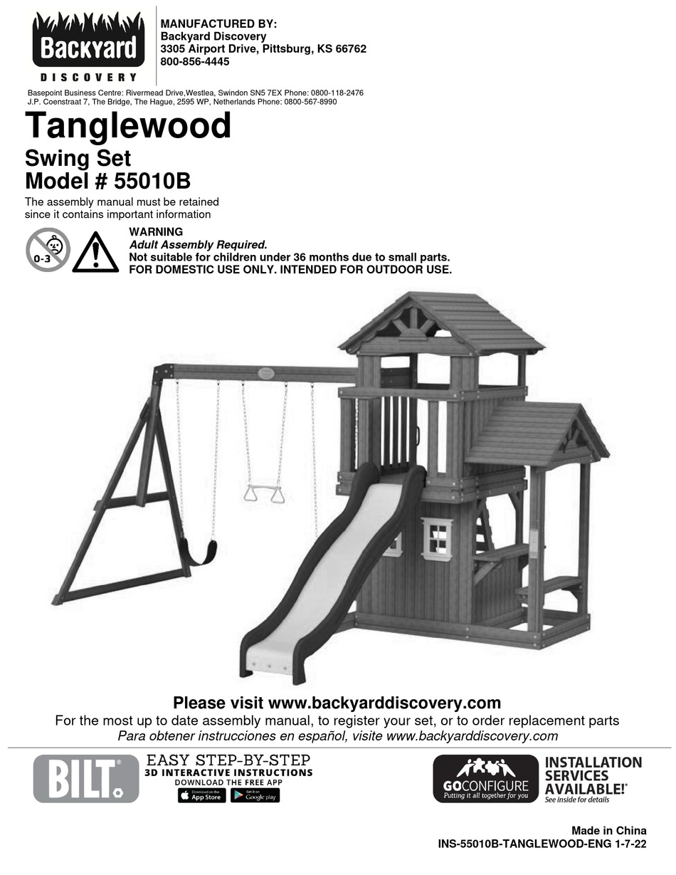 BACKYARD DISCOVERY 55010B MANUAL Pdf Download ManualsLib