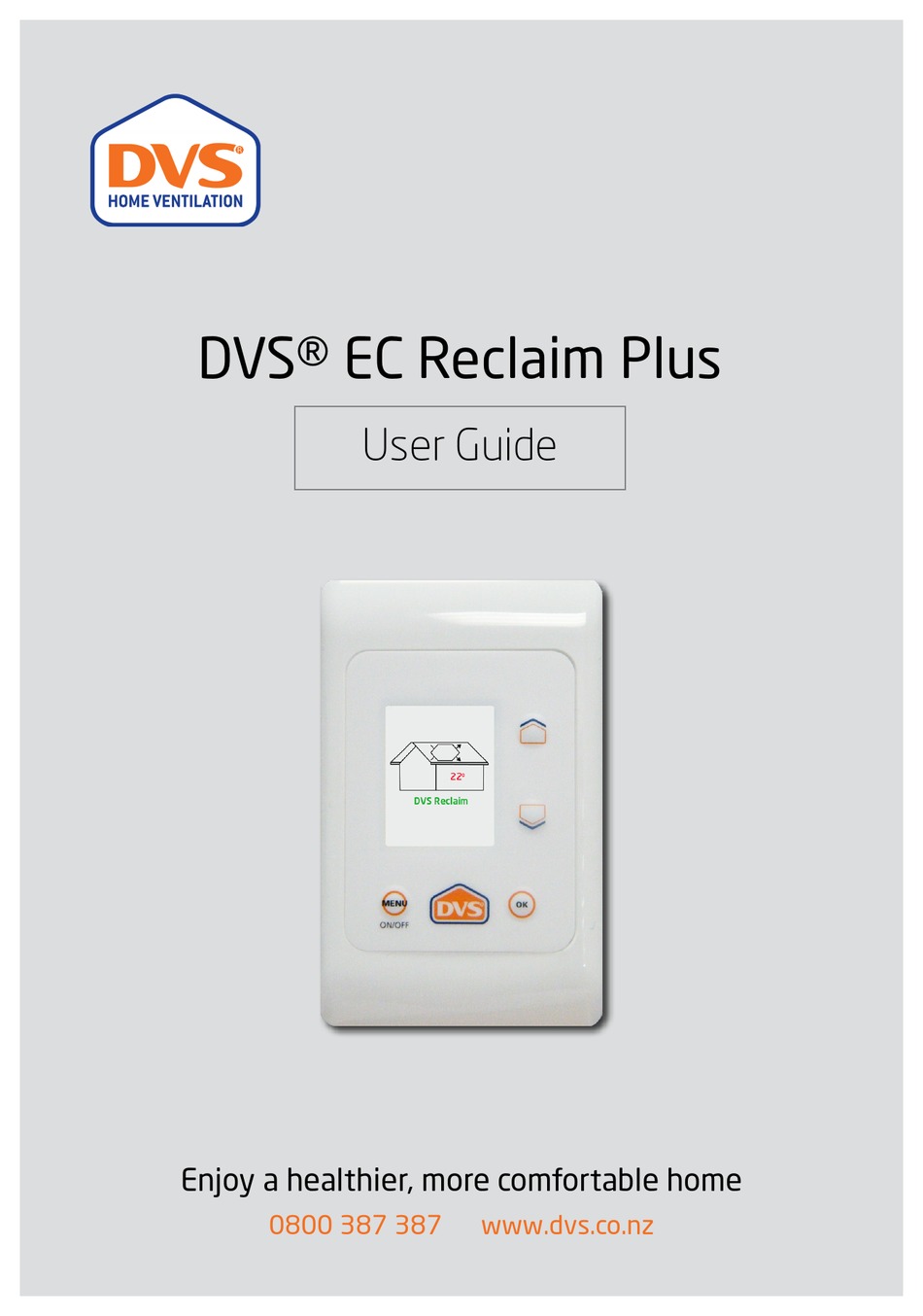 DVS EC RECLAIM PLUS USER MANUAL Pdf Download ManualsLib