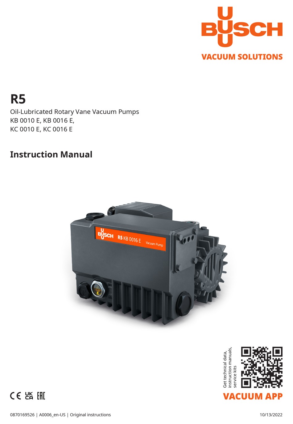 BUSCH R5 KB 0010 E INSTRUCTION MANUAL Pdf Download ManualsLib