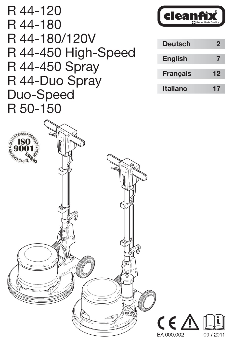 CLEANFIX R 44 180 120V MANUAL Pdf Download ManualsLib cleanfix-r-44-180-120v-manual-pdf-download-manualslib