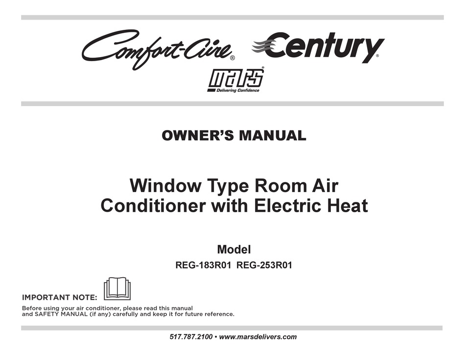 MARS COMFORTAIRE CENTURY REG183R01 OWNER