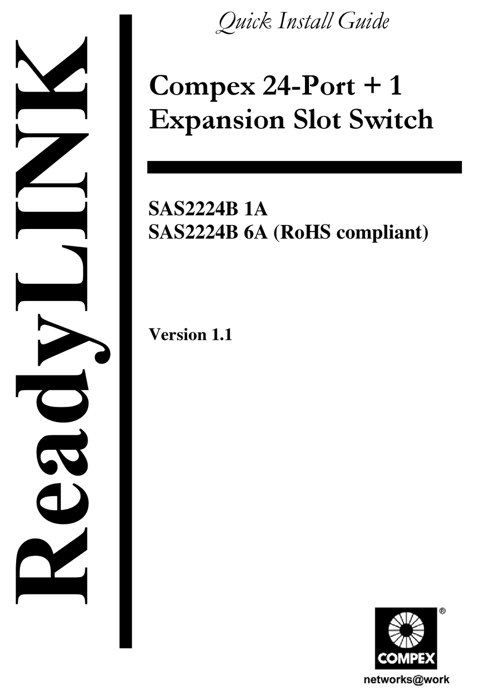 COMPEX SAS2224B 1A QUICK INSTALL MANUAL Pdf Download ManualsLib