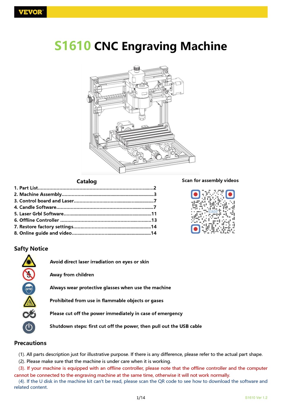 VEVOR S1610 MANUAL Pdf Download ManualsLib