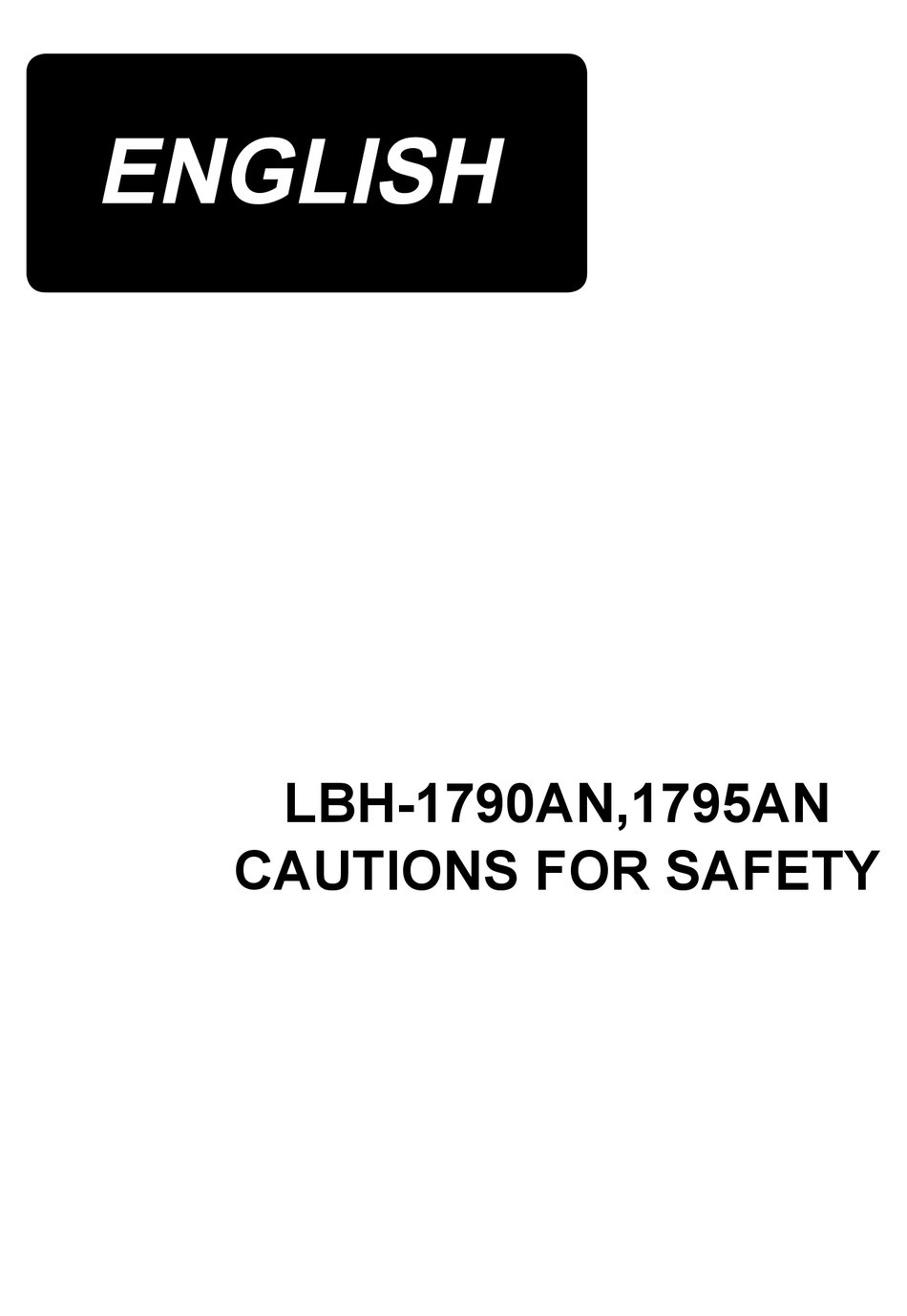 JUKI LBH1795AN MANUAL Pdf Download ManualsLib