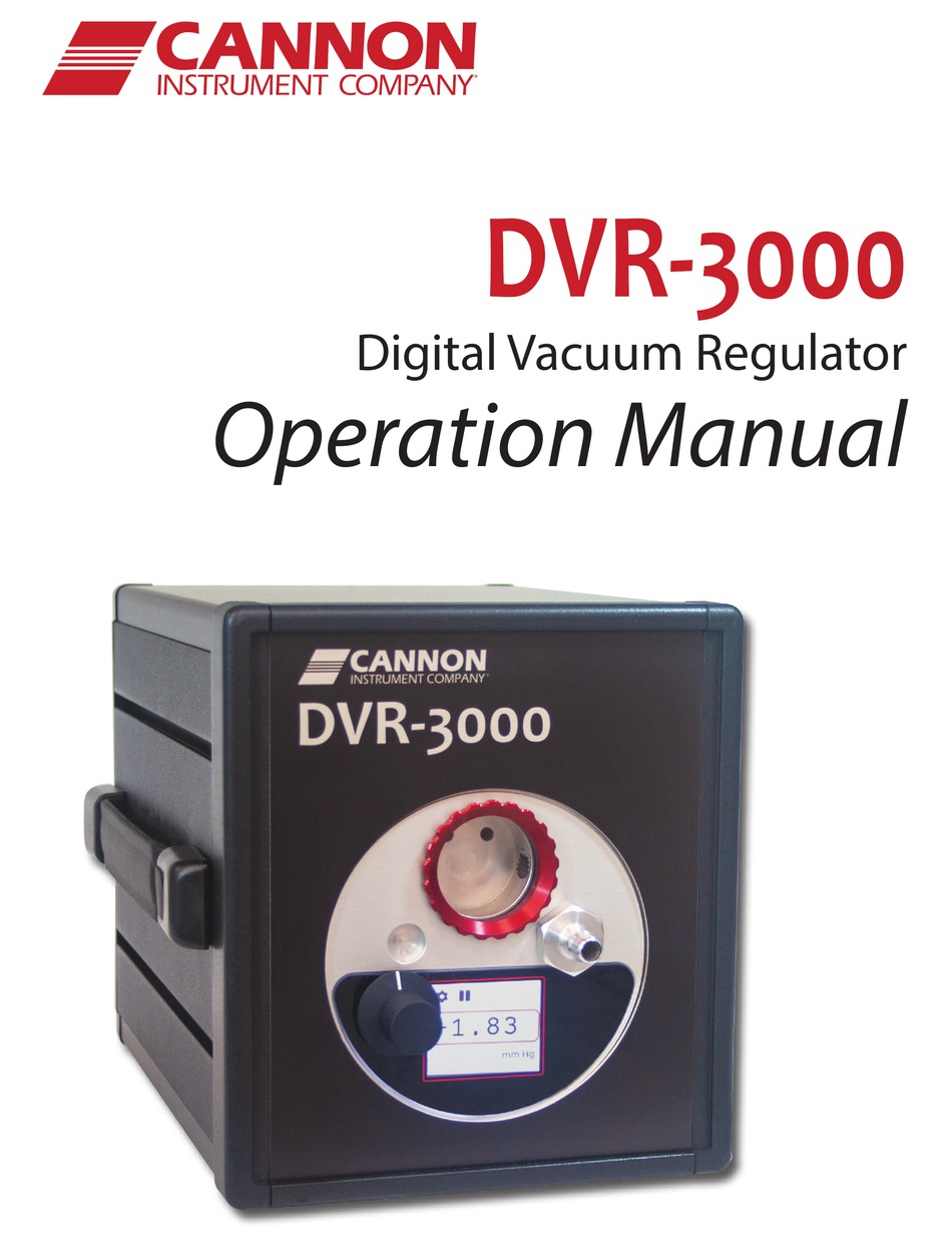 CANNON DVR3000 OPERATION MANUAL Pdf Download ManualsLib