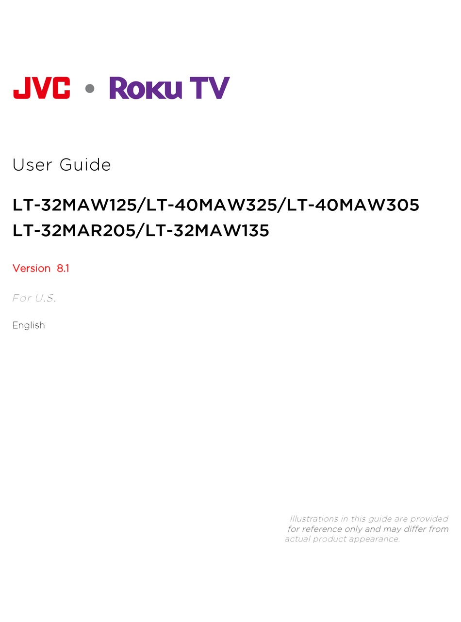 JVC ROKU LT-32MAW125 USER MANUAL Pdf Download | ManualsLib