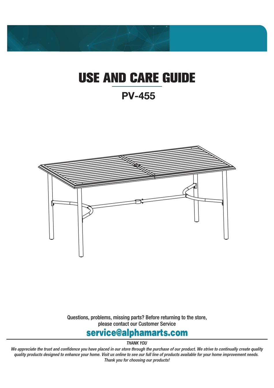 PHI VILLA PV455 USE AND CARE MANUAL Pdf Download ManualsLib