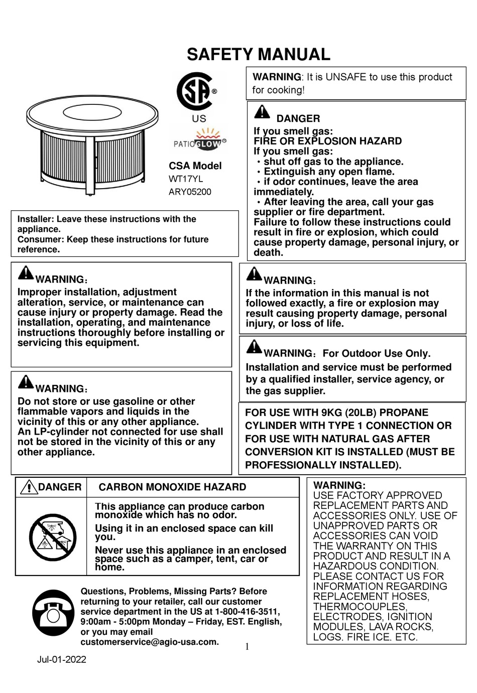 BACKYARD CREATIONS ARY05200 SAFETY MANUAL Pdf Download ManualsLib