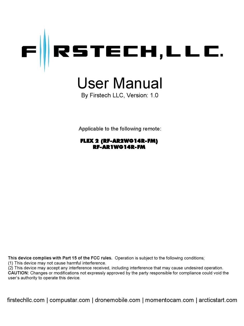 FIRSTECH FLEX 2 USER MANUAL Pdf Download | ManualsLib