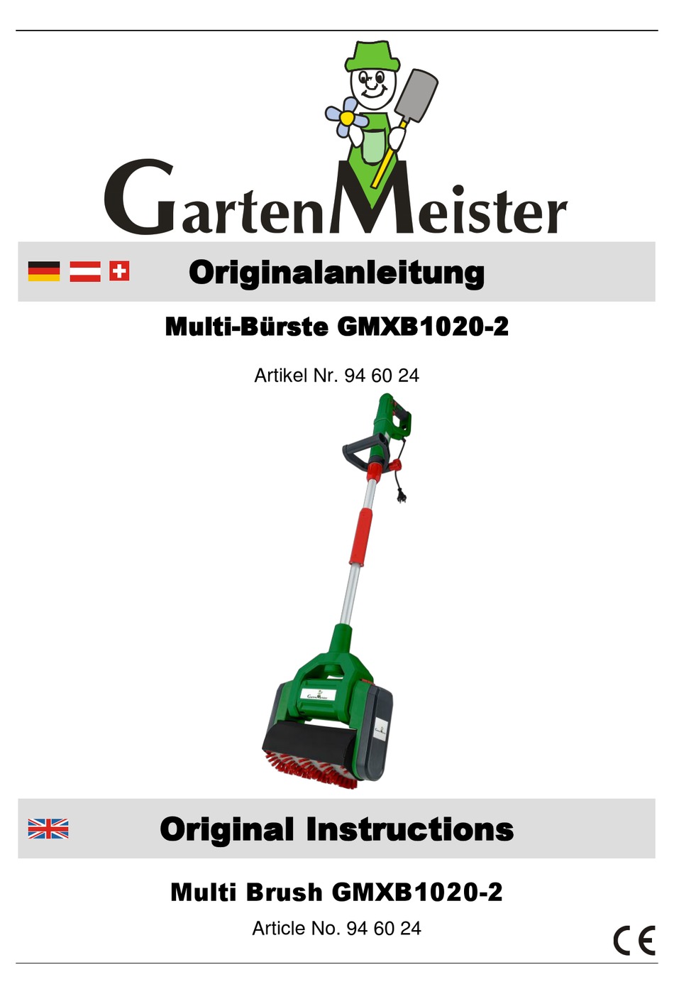 GARTEN MEISTER 94 60 24 ORIGINAL INSTRUCTIONS MANUAL Pdf Download