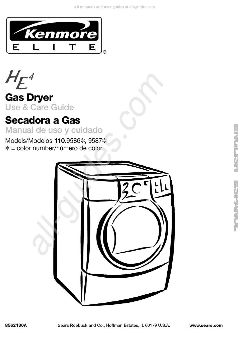 KENMORE HE4 110.9586 SERIES USE & CARE MANUAL Pdf Download | ManualsLib