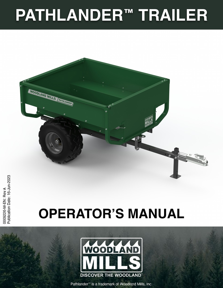 WOODLAND MILLS PATHLANDER OPERATOR'S MANUAL Pdf Download ManualsLib