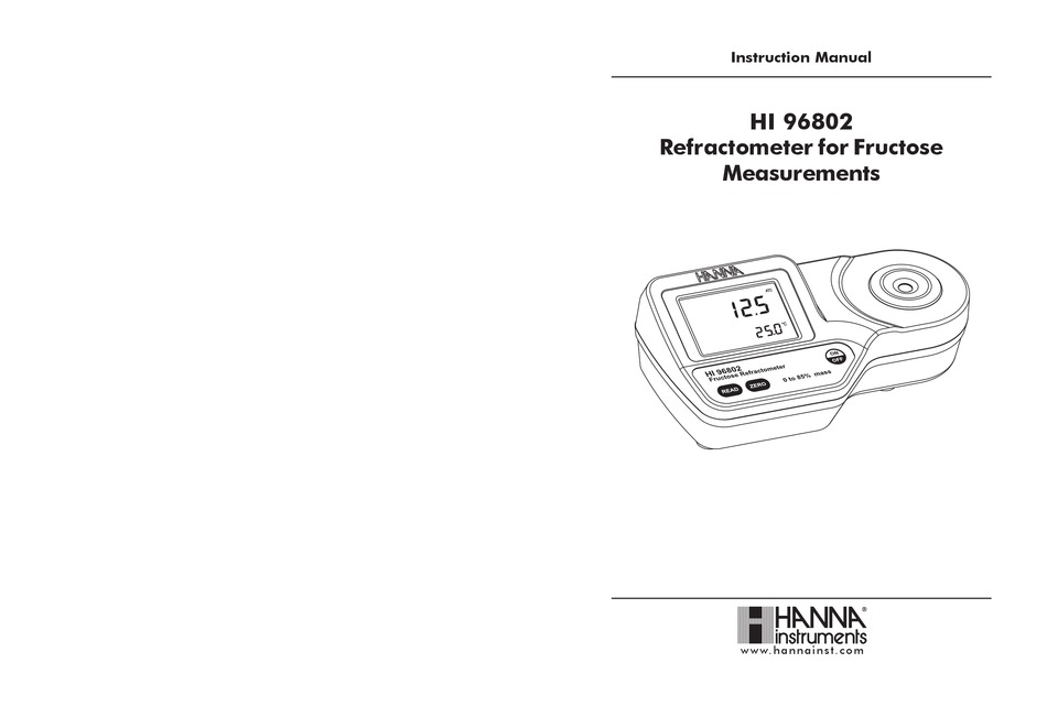 HANNA INSTRUMENTS HI 96802 INSTRUCTION MANUAL Pdf Download ManualsLib