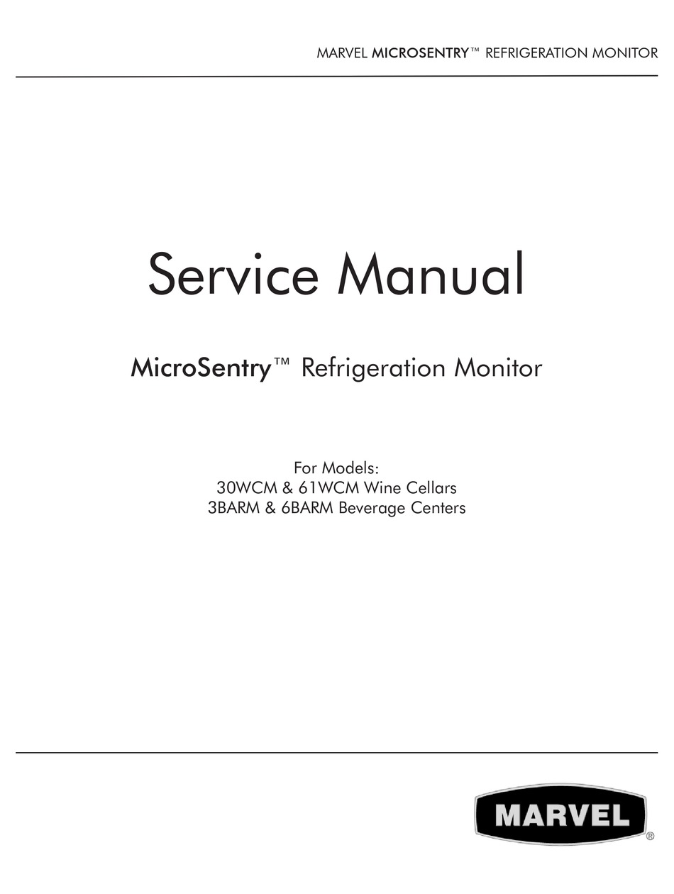 MARVEL MICROSENTRY 30WCM SERVICE MANUAL Pdf Download ManualsLib