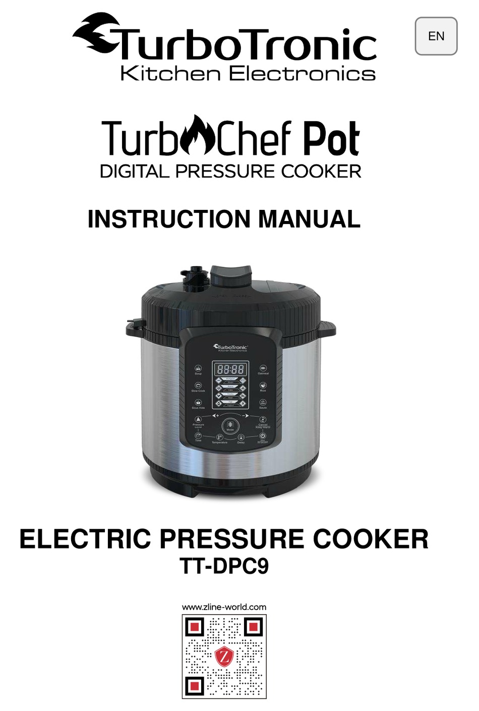 TURBOTRONIC TURBOCHEF POT TTDPC9 INSTRUCTION MANUAL Pdf Download