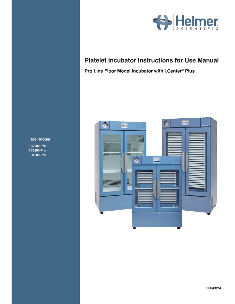 HELMER PC2200PRO INSTRUCTIONS FOR USE MANUAL Pdf Download ManualsLib