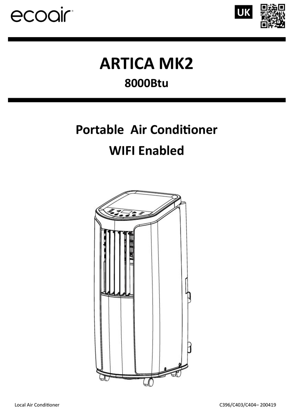 ECOAIR ARTICA MK2 INSTALLATION INSTRUCTION Pdf Download | ManualsLib