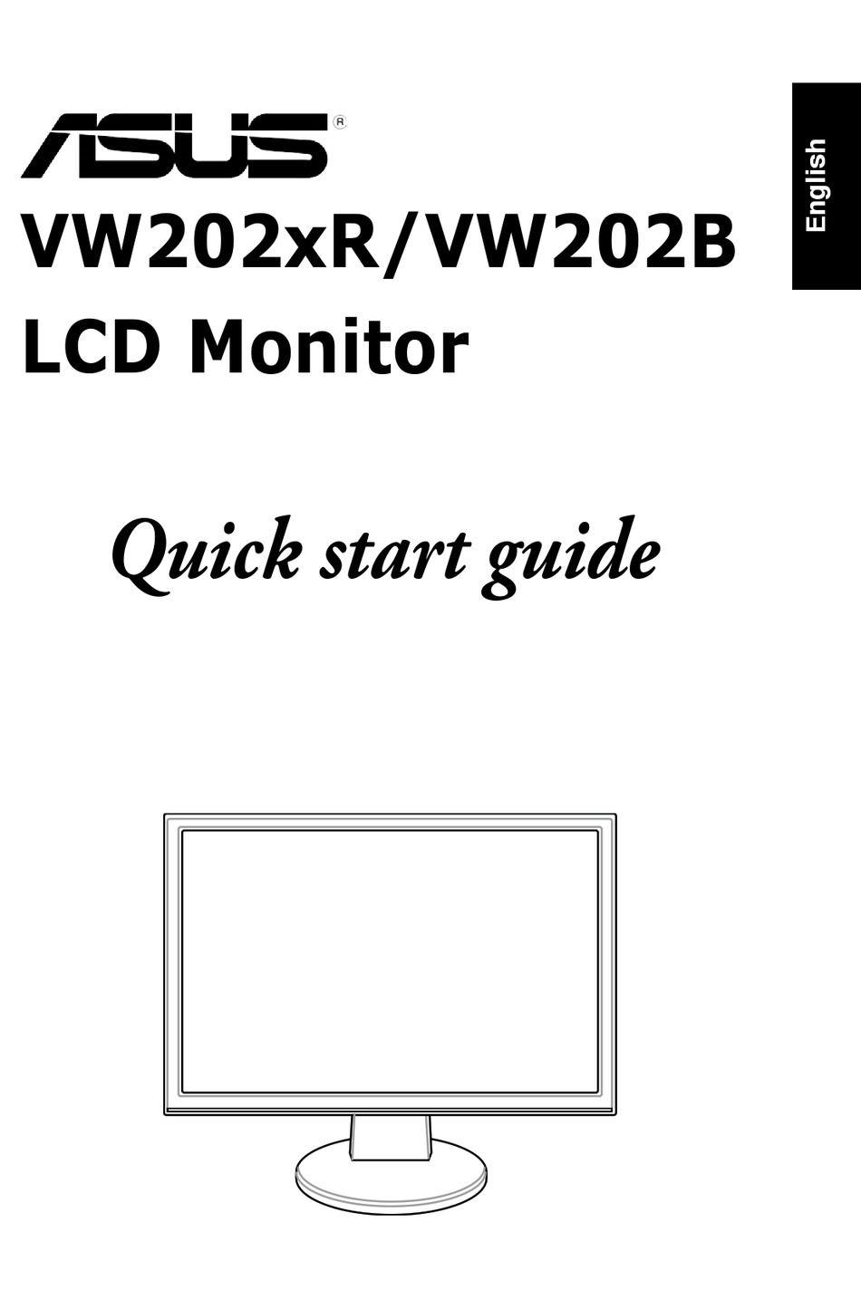 ASUS VW202B QUICK START MANUAL Pdf Download ManualsLib