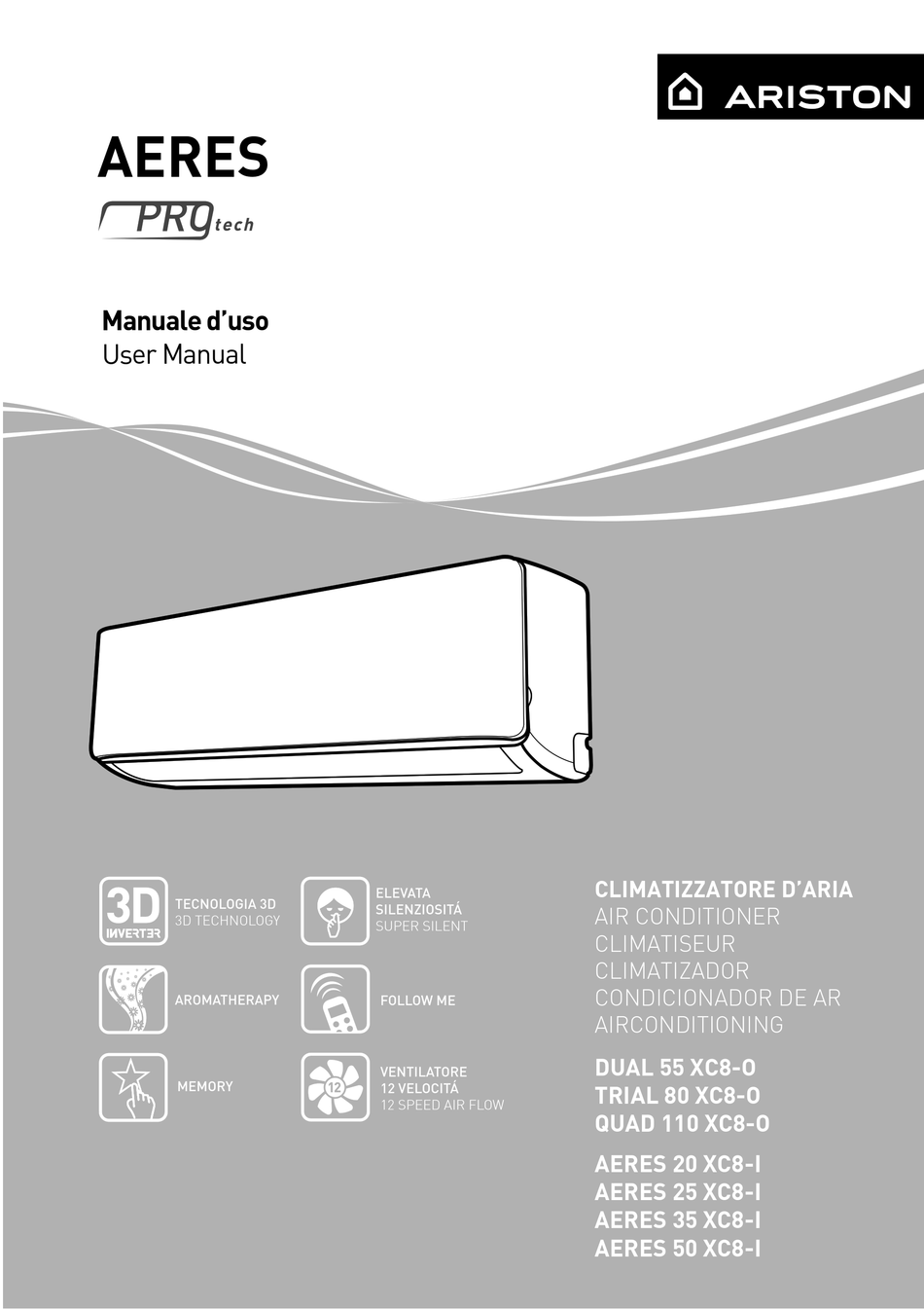 ARISTON DUAL 55 XC8-O USER MANUAL Pdf Download | ManualsLib