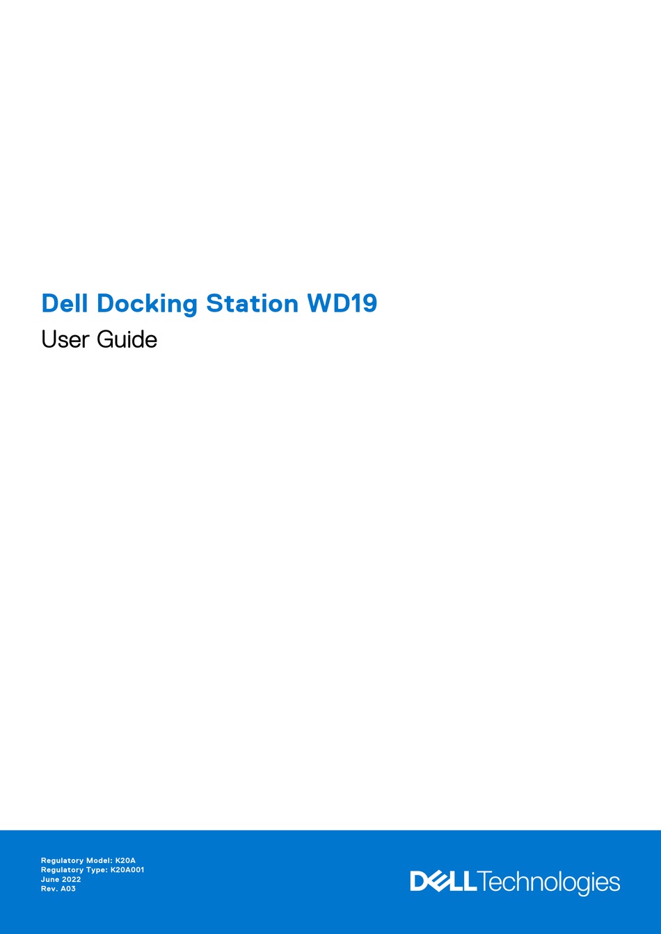 DELL WD19S 90W USER MANUAL Pdf Download | ManualsLib