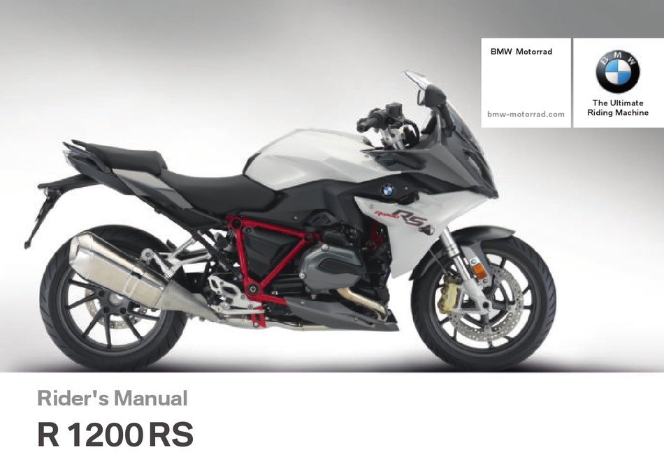 BMW R 1200 RS 2016 RIDER'S MANUAL Pdf Download | ManualsLib