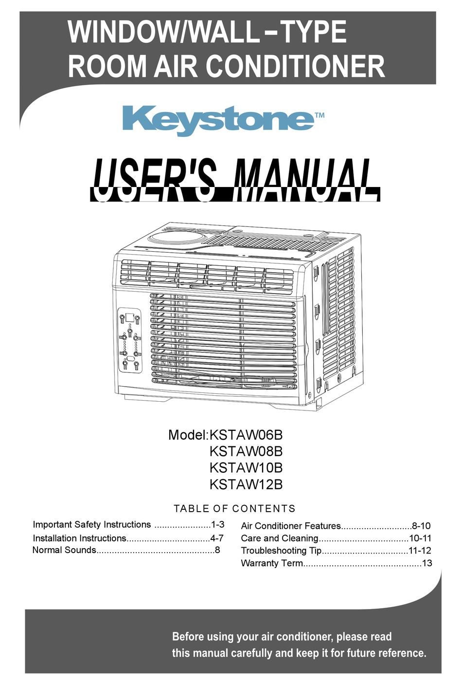 KEYSTONE KSTAW06B USER MANUAL Pdf Download ManualsLib