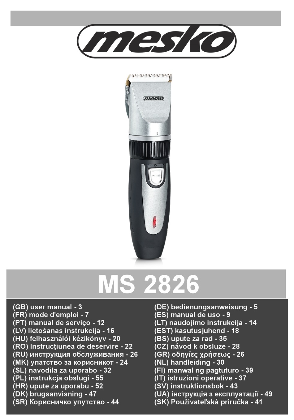 MESKO MS 2826 USER MANUAL Pdf Download | ManualsLib