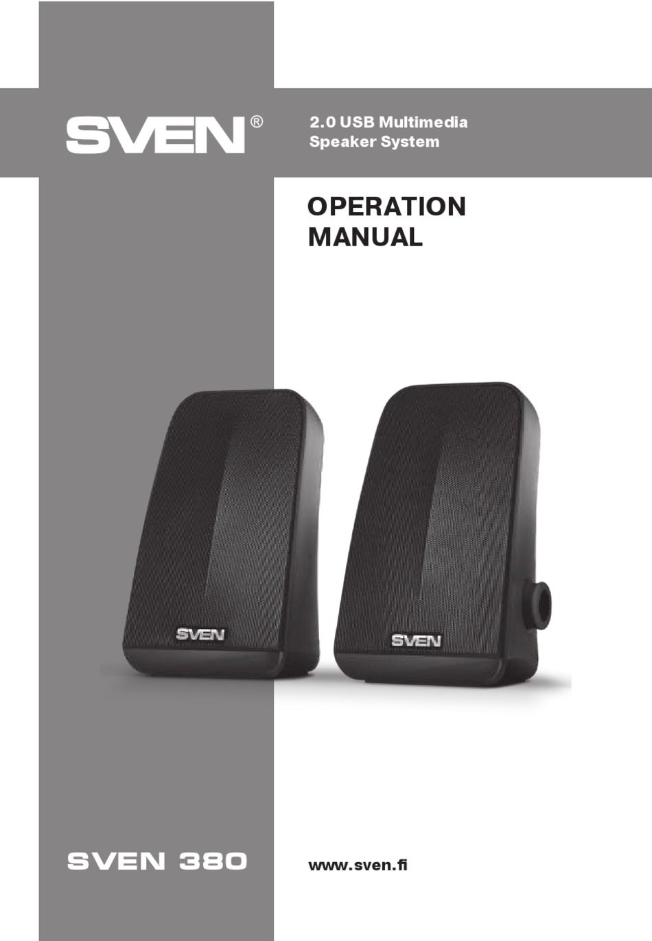 SVEN 380 OPERATION MANUAL Pdf Download | ManualsLib