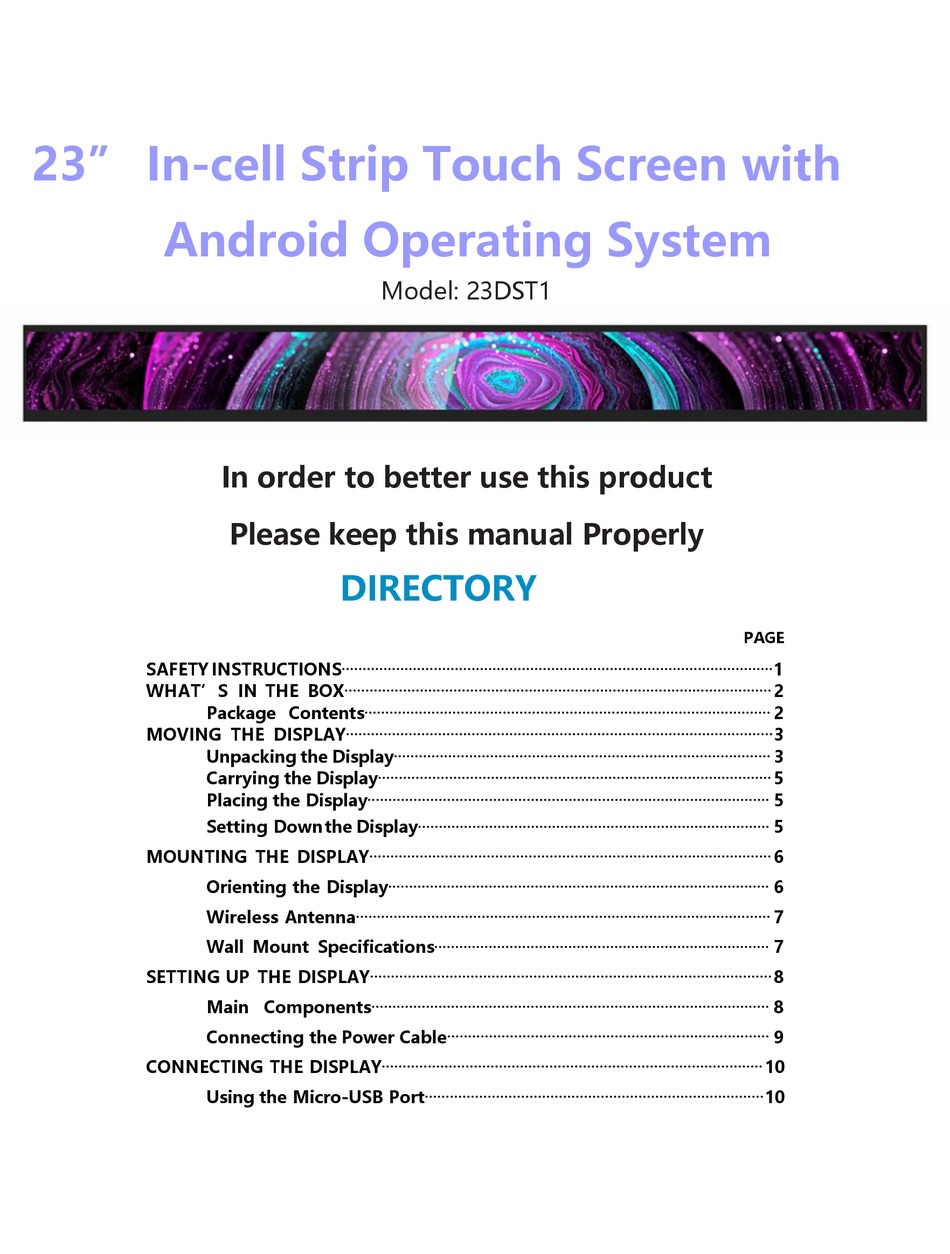 LG 23DST1 QUICK START MANUAL Pdf Download | ManualsLib