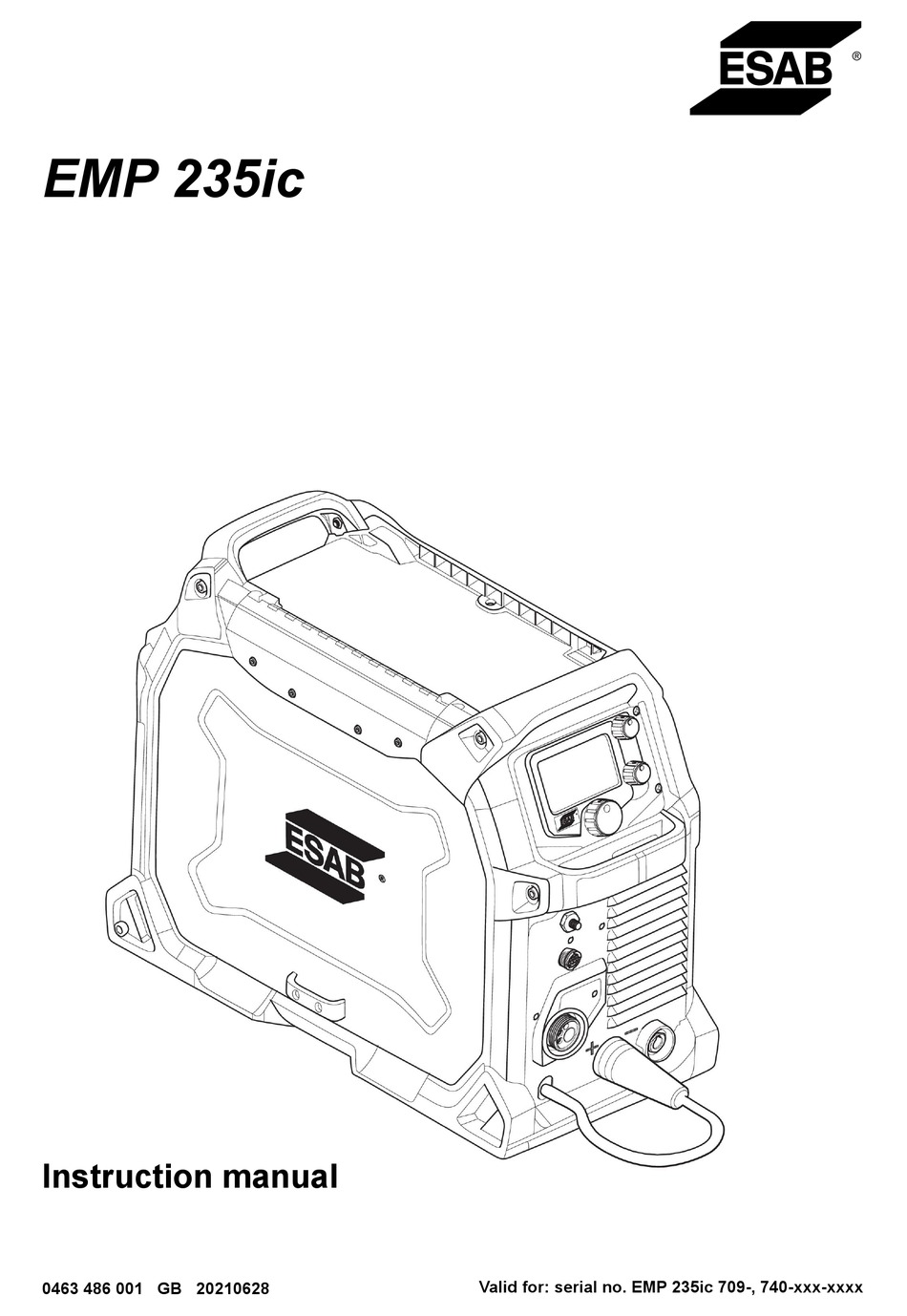 ESAB 0700300989 INSTRUCTION MANUAL Pdf Download | ManualsLib